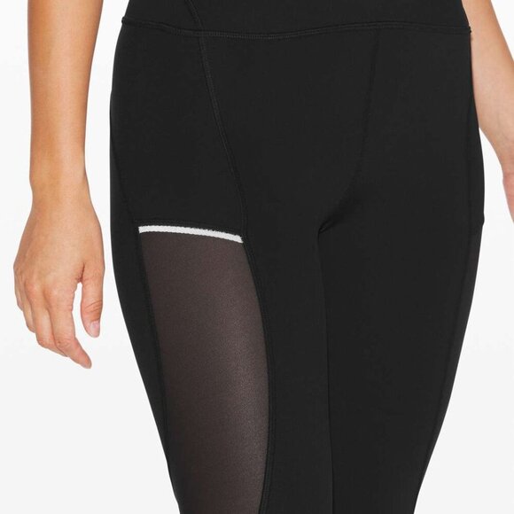 🖤 Lululemon Always Airy High-Rise Run Crop 19" Black - Size 6 💨 - Picture 3 of 13